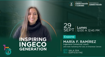 CICLO DE CHARLAS INSPIRING INGECO GENERATION: MARÍA FRANCISCA RAMÍREZ